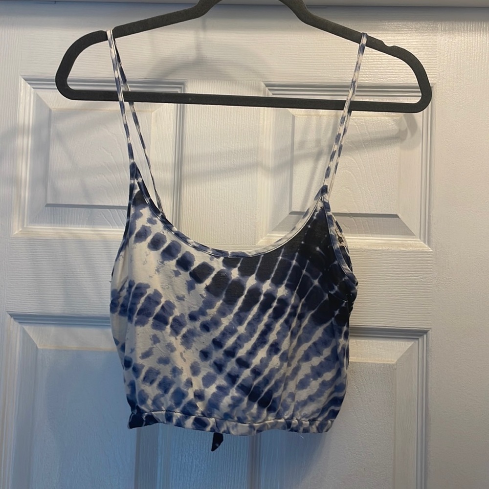 LA Hearts Tie Crop Top Size Small